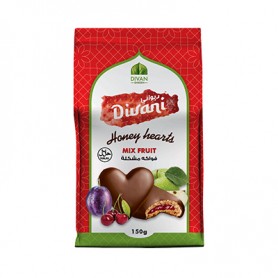 Divani Honey hearts - Mix fruit - 150g