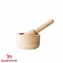 Wood Mortar and pestle