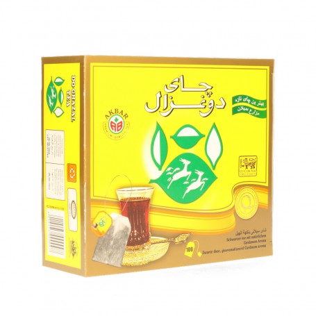 Schwarzer Tee mit natürlichem Kardamom Aroma Do ghazal 100 Beutel