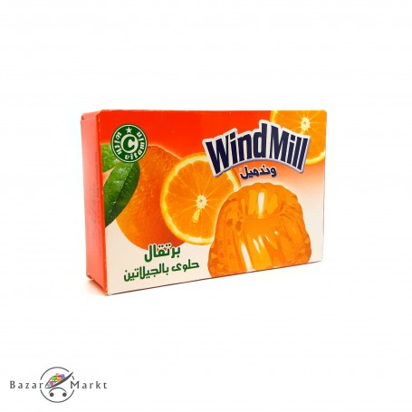 Gelatin Dessert Orange WindMill 85Gr