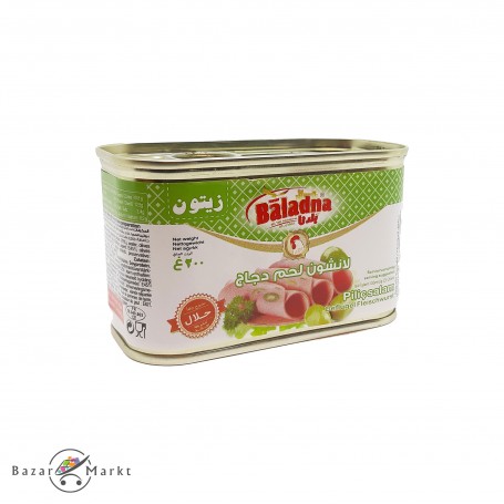 Chicken Luncheon Meat With Olives Baladna 200Gr