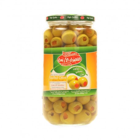 Green Olives(with Carrots) Four Seasons 1050Gr