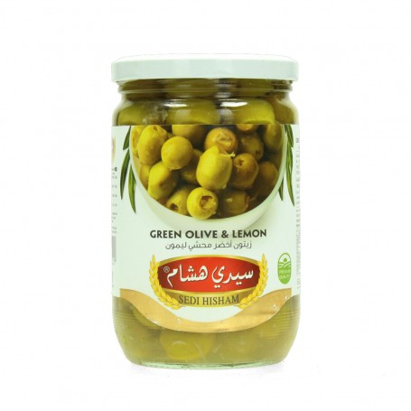 Grüne Olieven mit Zitronen Sedi Hesham 660Gr