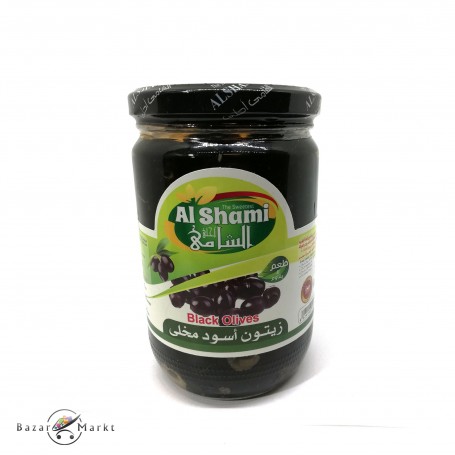 Black Olives without seeds Alshami 650Gr