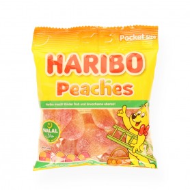 Haribo Halal Peaches 100Gr