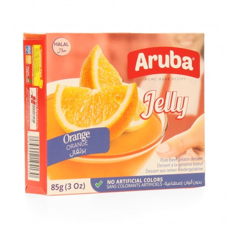 Gelatin Dessert Orangen Aruba 85Gr