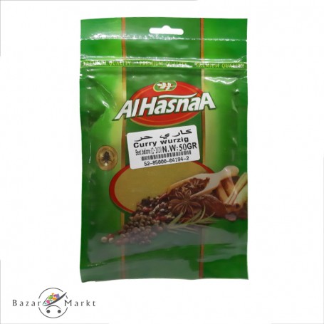 Curry Indian hot Alhasnaa 50Gr