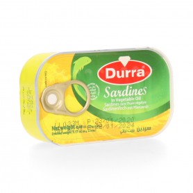 Sardines in vegitable Oil Durra 125Gr