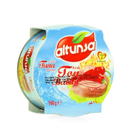Scharf Thunfisch brocken mit pflanzen Öl AlTunsa 160Gr