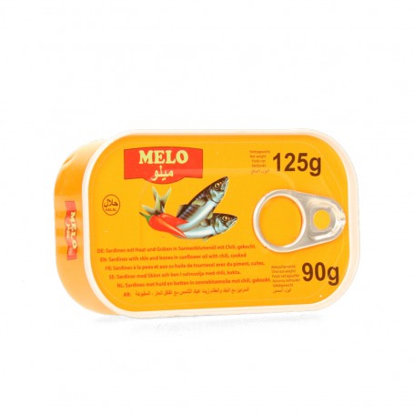 Sardines HOT MELO 125Gr