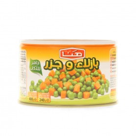 Green Peas with carrots HANA400Gr