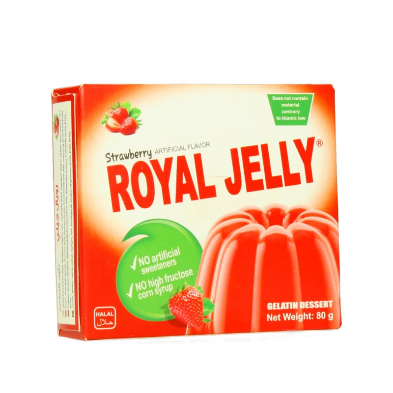 Gelatin Dessert Strawberry flavour Royal Jelly 80Gr