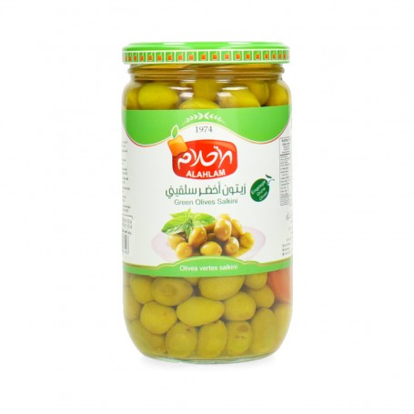 Grüne Oliven salkini Alahlam 500Gr