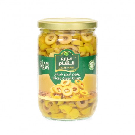 Green Olives Cham Farms 500/900Gr