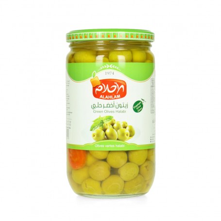 Green Olives Alahlam 850/500Gr