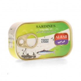Sardines in vegitable Oil AlRaii 125Gr