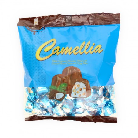 Schokolade gefüllt mit Milchschokoladencreme, aromatisiert mit Kokosnuss Camellia 500Gr