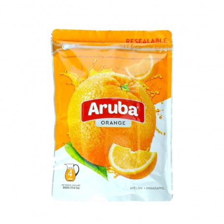 مسحوق العصير بطعم البرتقال أروبا 500غرام