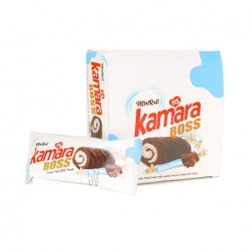 Cocoa cake filled with vanilla flavored cream kamara 6 pieces