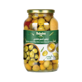 Green Olives Tephahi  Baladna 1300Gr