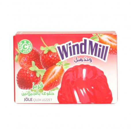 Gelatin Dessert Erdbeere WindMill 85Gr