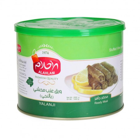 Yalnji (stuffed grape leaves) with Damascene recipe Elahlam 2000Gr