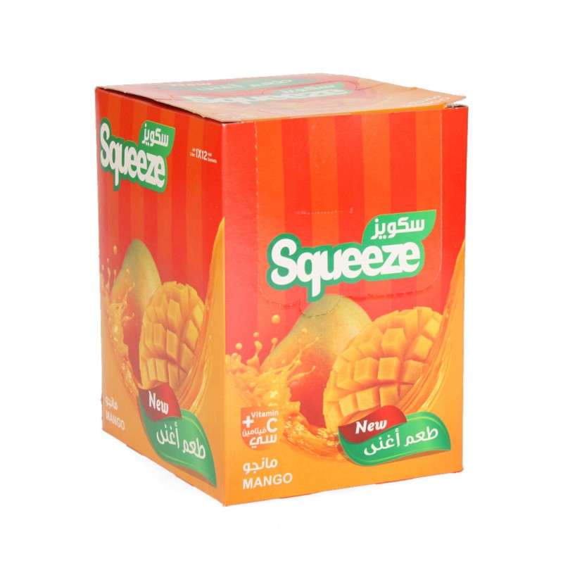 Mango Puder Saft  Squeeze 12 Beutel