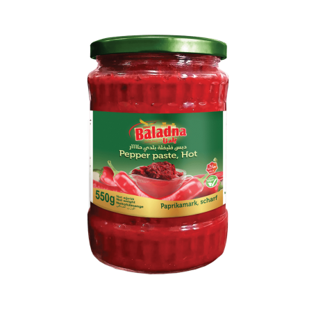 HOT Peppers Paste  Baladna 550Gr