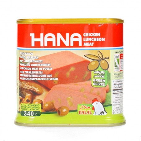 Chicken Luncheon Meat with Olives HANA 340Gr