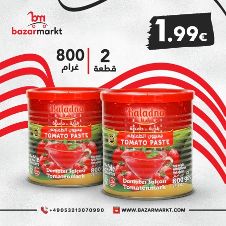 Tomato Paste Baladna 800Gr/2pe