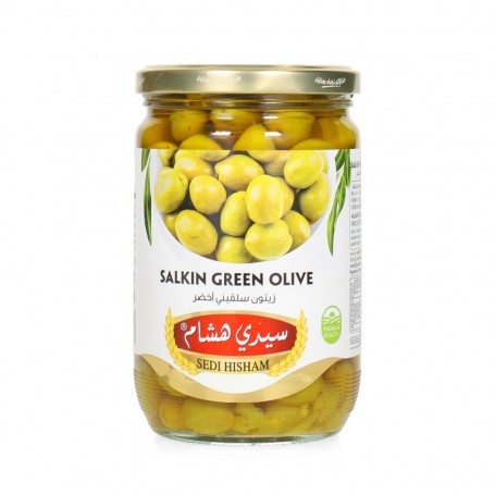 Green Olives Salkini Sedi Hesham 640Gr