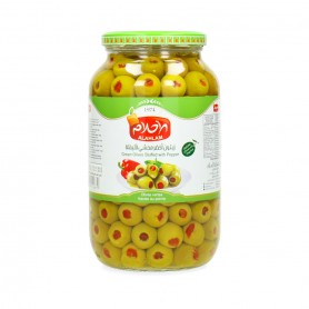 Grüne Oliven ( mit Pepper Al Ahlam 900/1300Gr