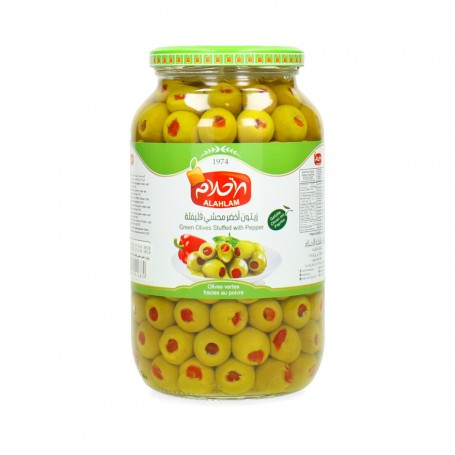 Green Olives(with Pepper Al Ahlam 900/1300Gr