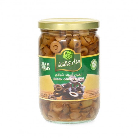 Black Olives Cham Farms 500/900Gr