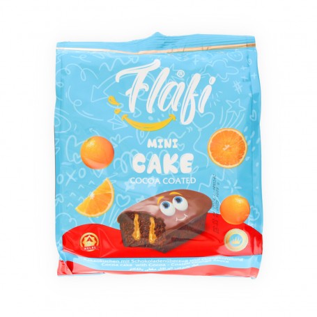 Minikuchen mit Orangensauce, garniert mit Kakao Flafi  9St