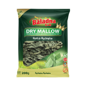 Molokhia getrockneten grünen Blättern Baladna 200Gr