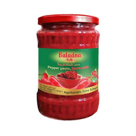 HOT Peppers Paste  Baladna 550Gr