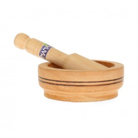 Wood Mortar and pestle