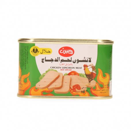 Huhn Luncheon Fleisch Hot Spiced Robert 200Gr