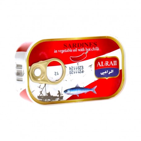 Sardinen in Gemüseöl mit Hot Chilli AlRaii 125Gr