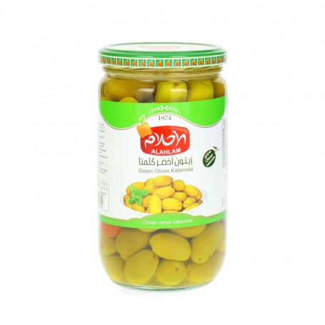 Green Olives Kalamata   Alahlam 850/500Gr