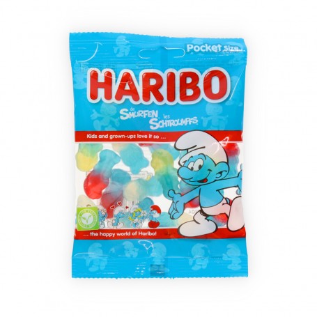 Gelatine Haribo Smurfen Vegan 75Gr