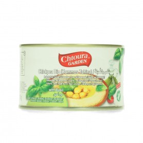 Gekochte kichererbsen mit Tahina Basil   Chtoura Garden 420Gr