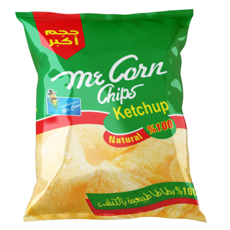 Chips  Ketchup  Natural  Mr.Corn 45Gr