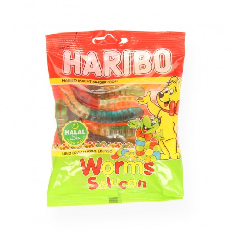 Haribo Halal Worms 100Gr