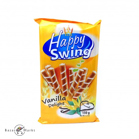 Vanilla Wafer Rolls HAPPY SWING 150Gr