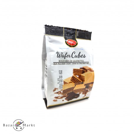 Dark Chocolate gefüllte Waffelwürfel 50 Gr