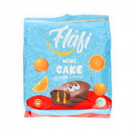 Mini cake with orange sauce covered with cocoa Flafi 9Pe