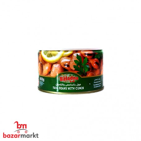 Geckochte saubohnen / Kümmel Baladna 400Gr