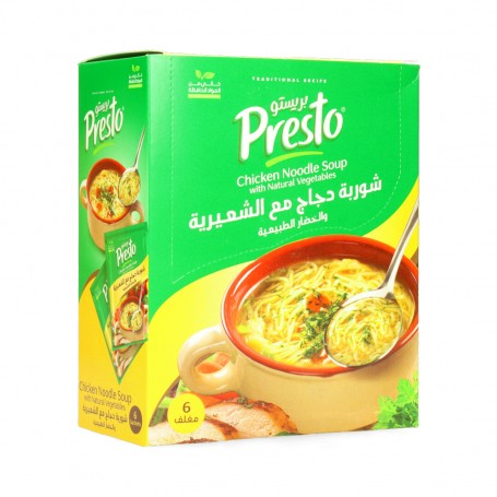 شوربة  الدجاج بالشعيرية بريستو 6 ظرف